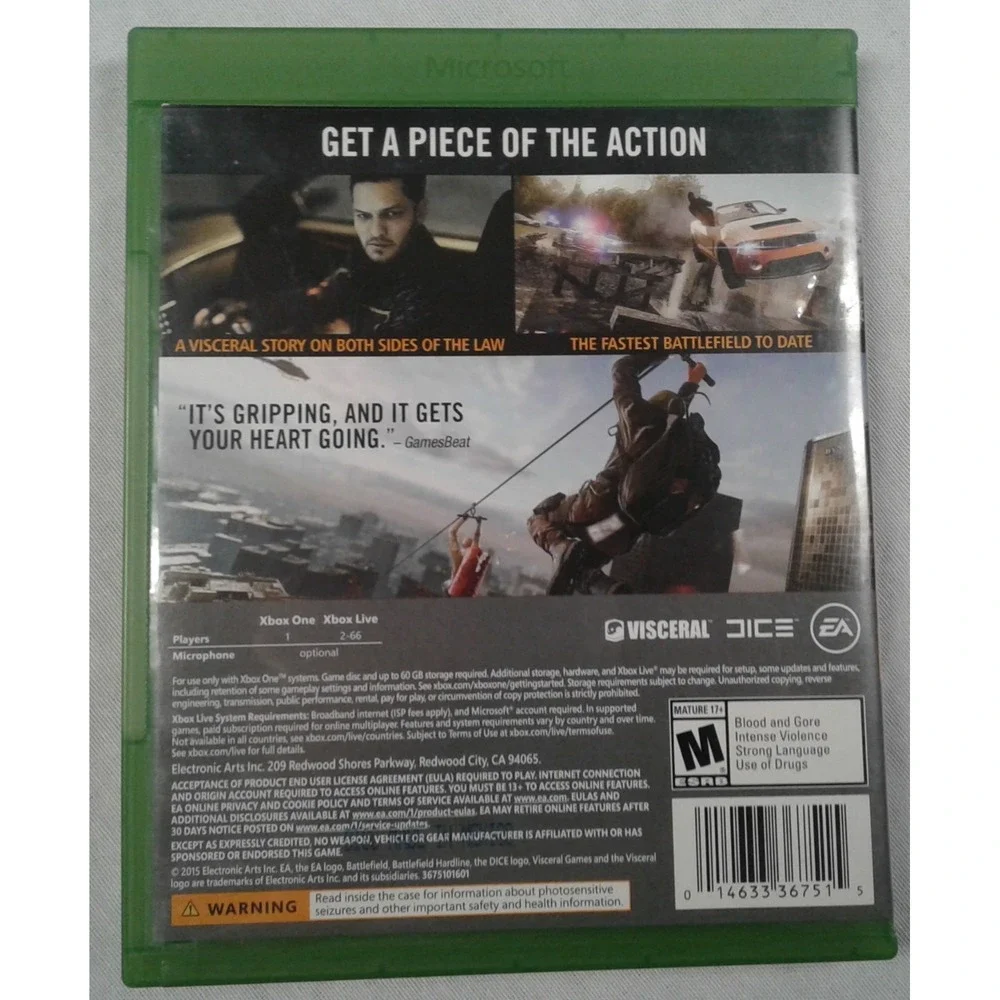 Battlefield Hardline - Microsoft Xbox One Video Game